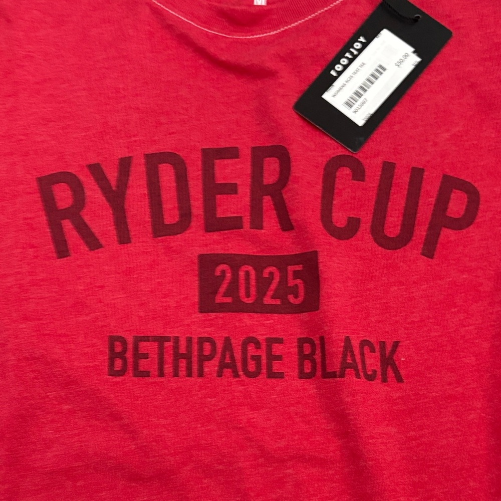 FootJoy Women's Red Ryder Cup 2025 Tee - Picture 4 of 4